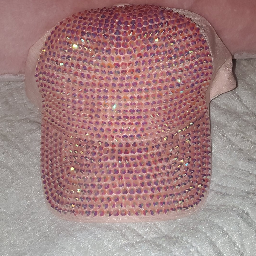 Pink Crystal Covered Cap
